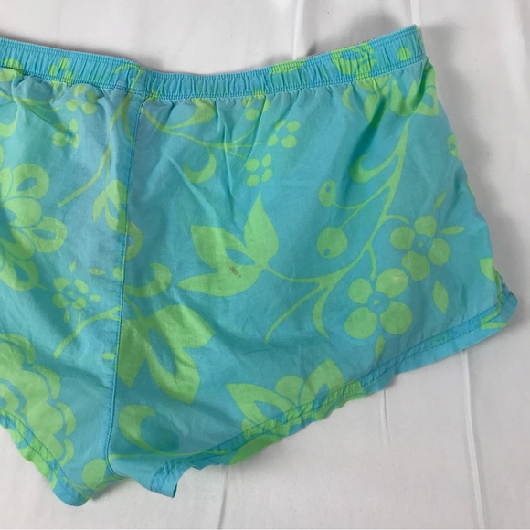 RARE VINTAGE Y2K PINK Boxer Victoria’s Secret Blue &‎ Green Floral - Picture 7 of 8